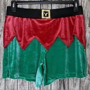 NWT American Eagle Jingle Bells Elf Holiday Themed Christmas Boxers Sz Sm-29-31